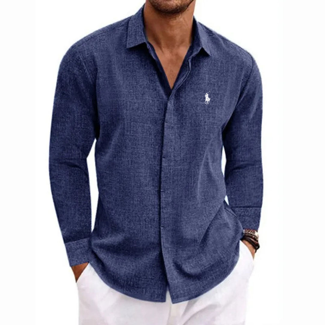 R&L | Chemise à manches longues 100% de lin