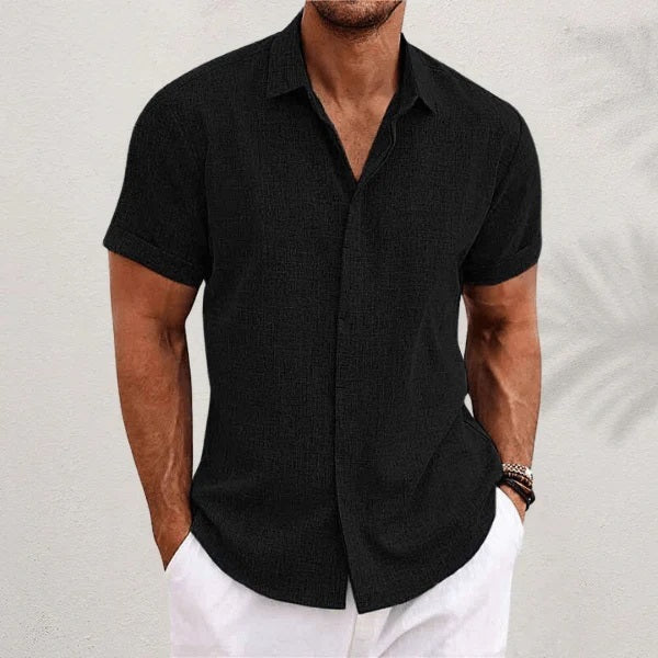 R&L | Chemise classique en lin et coton