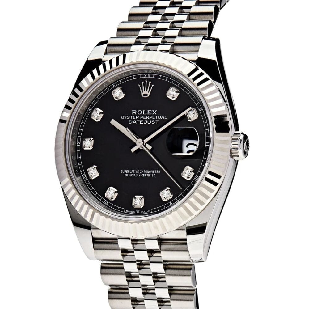 Datejust Diamond Black Dial Jubilee 41mm