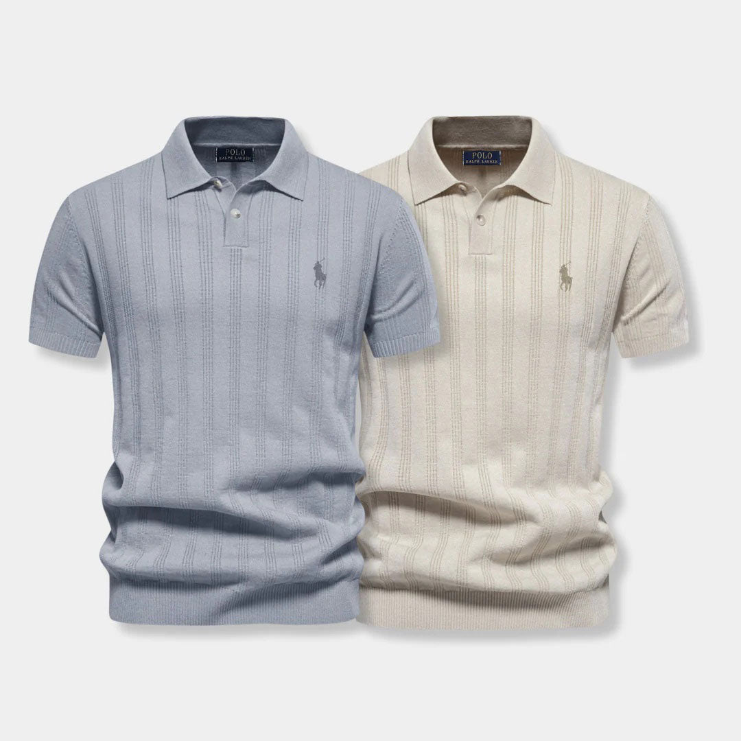 Polo en tricot structuré – Ligne professionnelle par R&L (lot de 2)