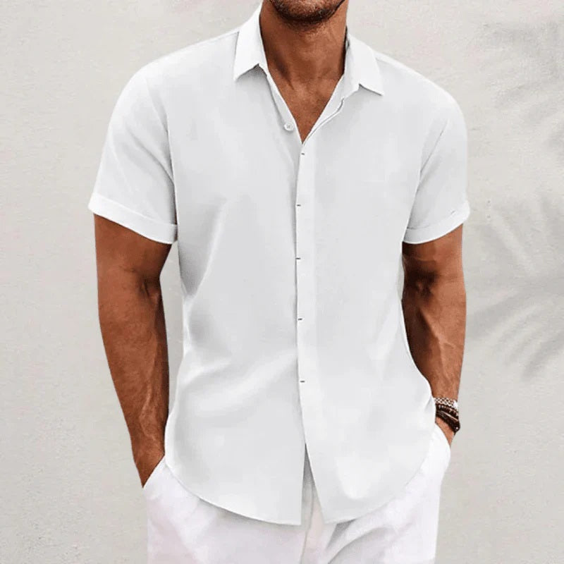 R&L | Chemise classique en lin et coton