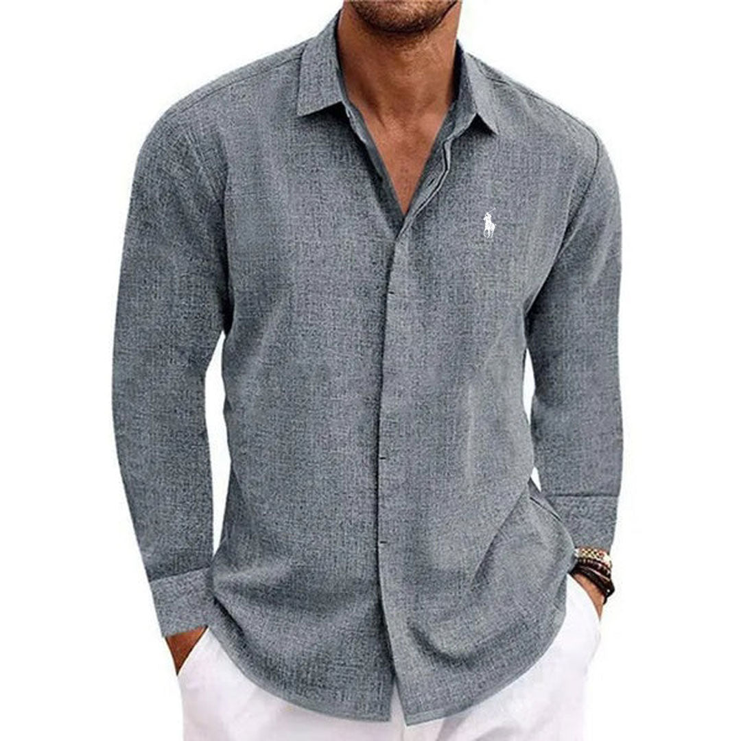 R&L | Chemise à manches longues 100% de lin