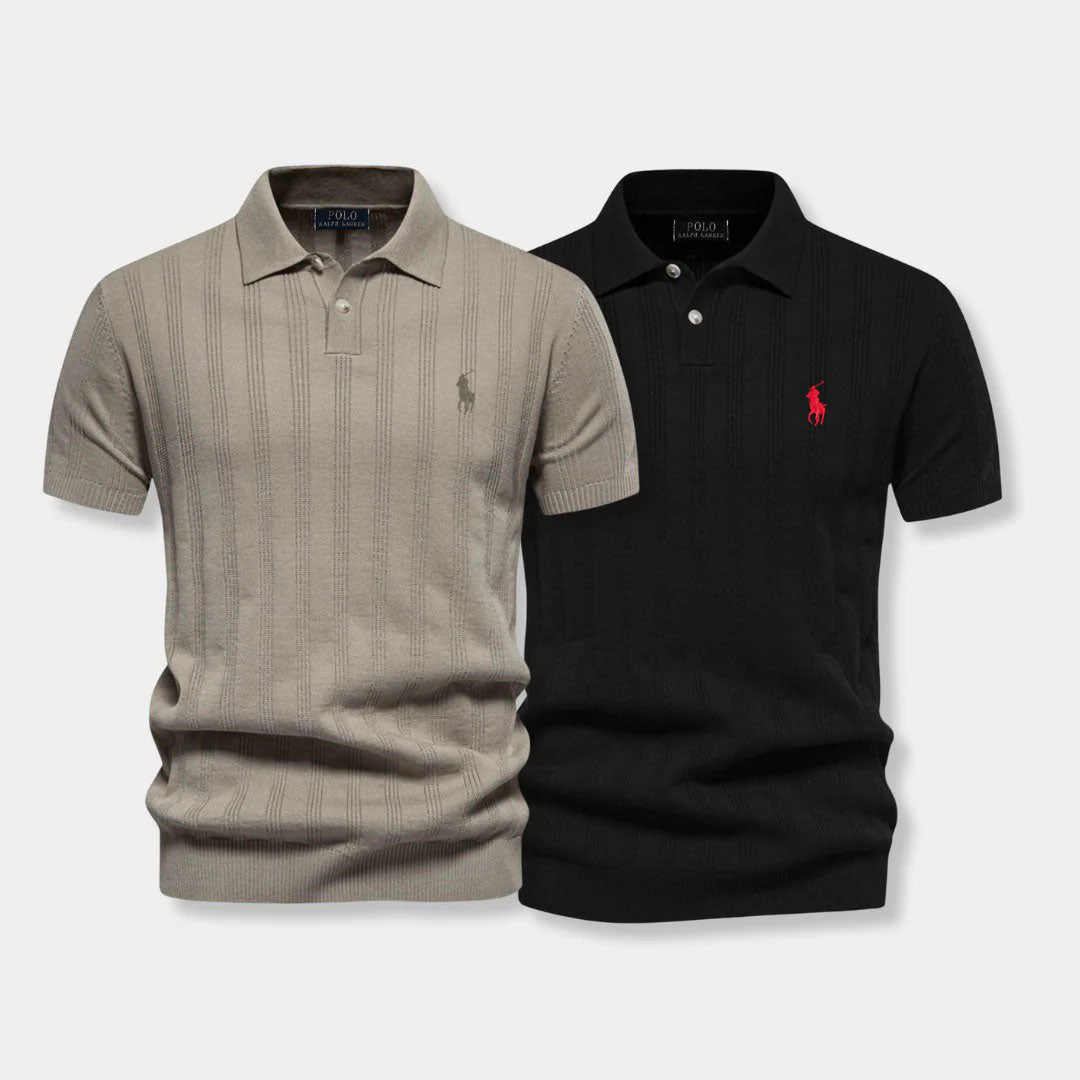 Polo en tricot structuré – Ligne professionnelle par R&L (lot de 2)