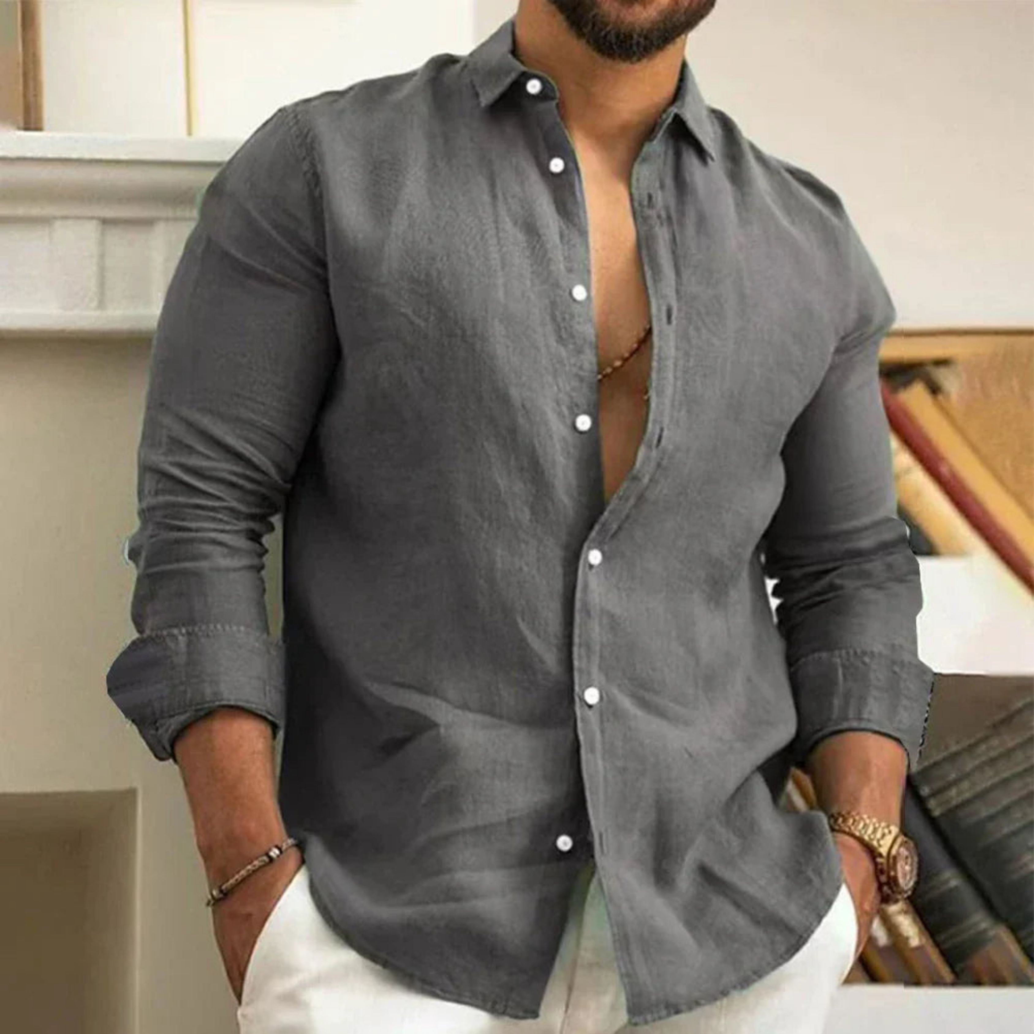Brandon | Homme Chemise | Tissu Léger et Respirant