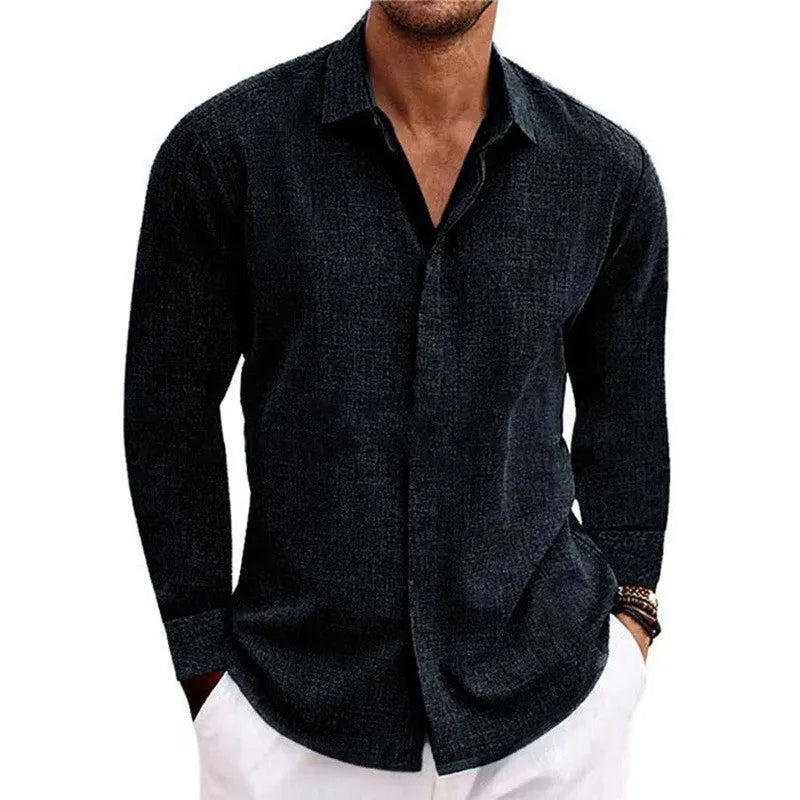 Chemise à manches longues 100% de lin - Hanley