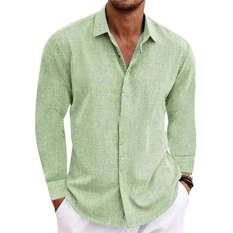 Chemise à manches longues 100% de lin - Hanley