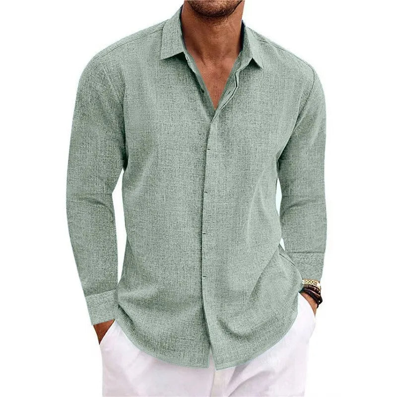 Chemise à manches longues 100% de lin - Hanley