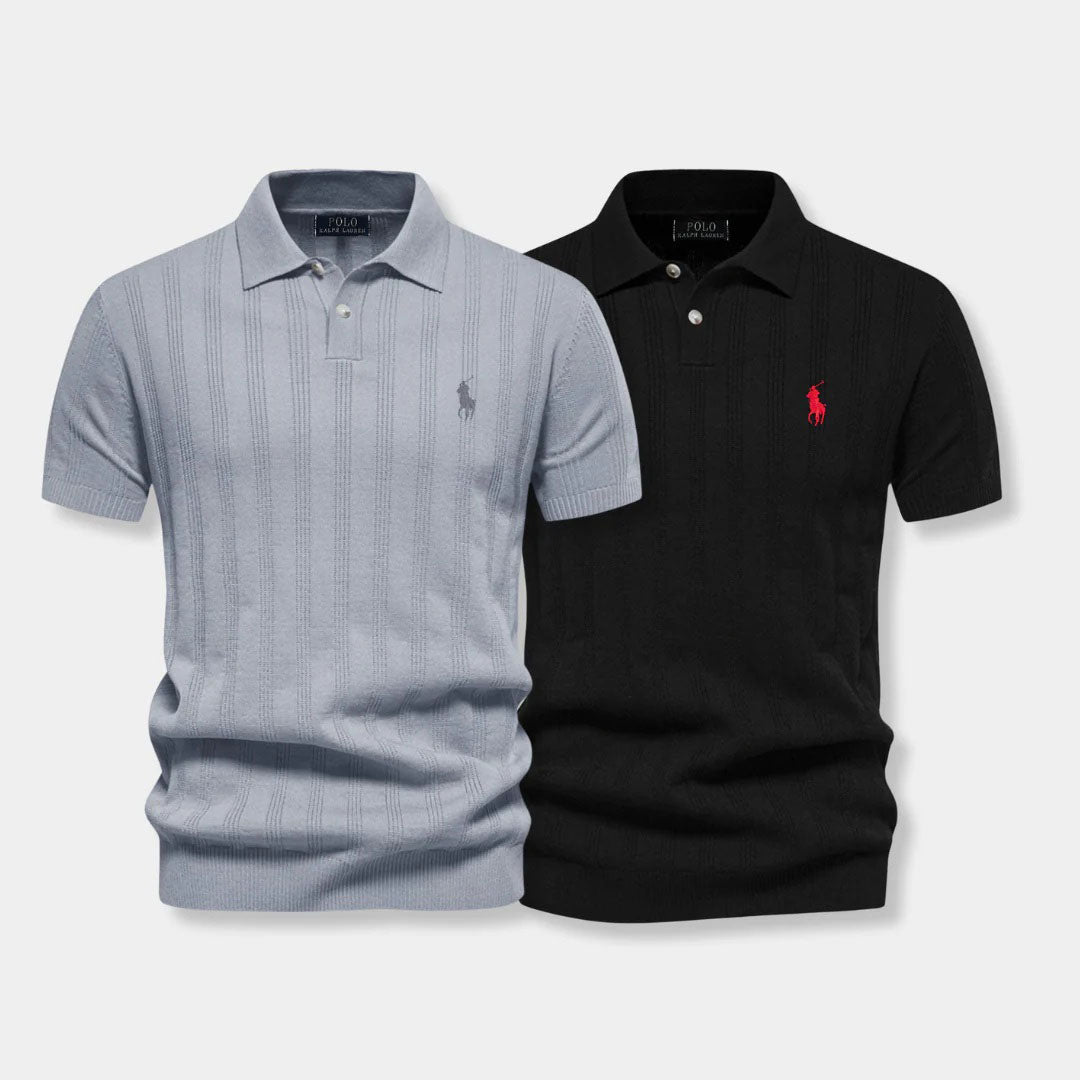 Polo en tricot structuré – Ligne professionnelle par R&L (lot de 2)
