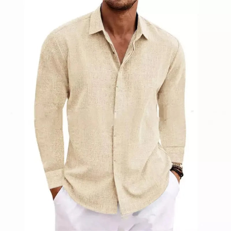 Chemise à manches longues 100% de lin - Hanley
