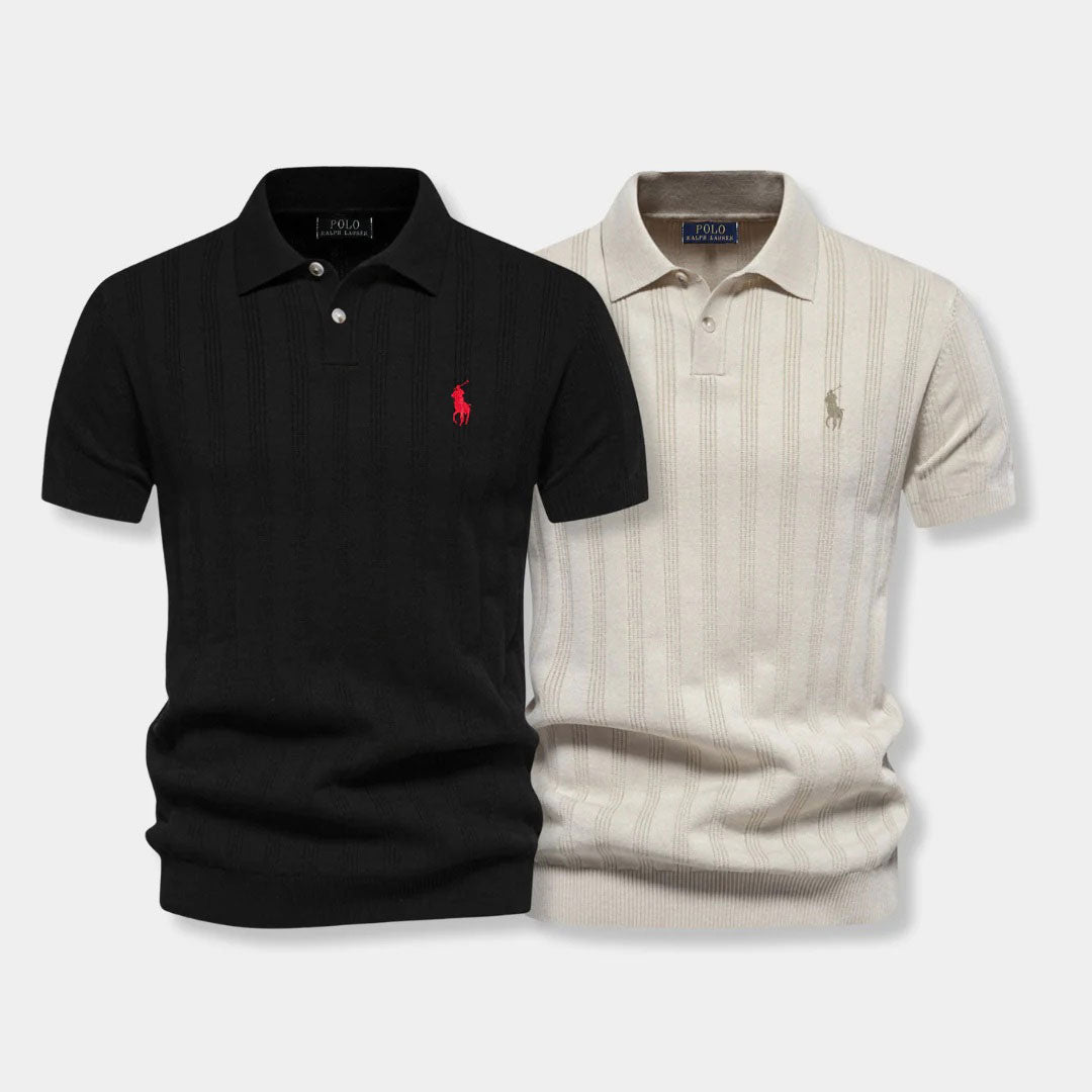 Polo en tricot structuré – Ligne professionnelle par R&L (lot de 2)