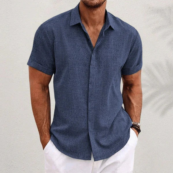 R&L | Chemise classique en lin et coton