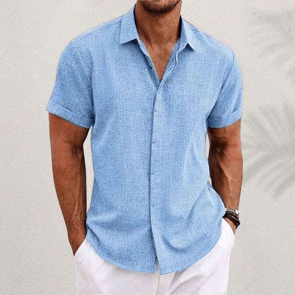 R&L | Chemise classique en lin et coton