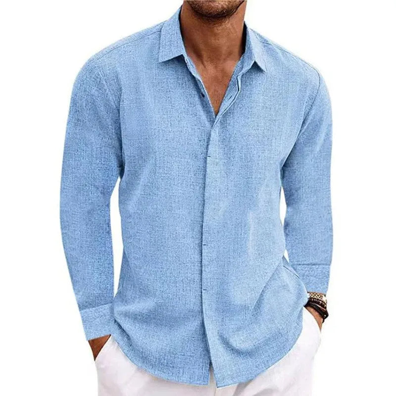 Chemise à manches longues 100% de lin - Hanley