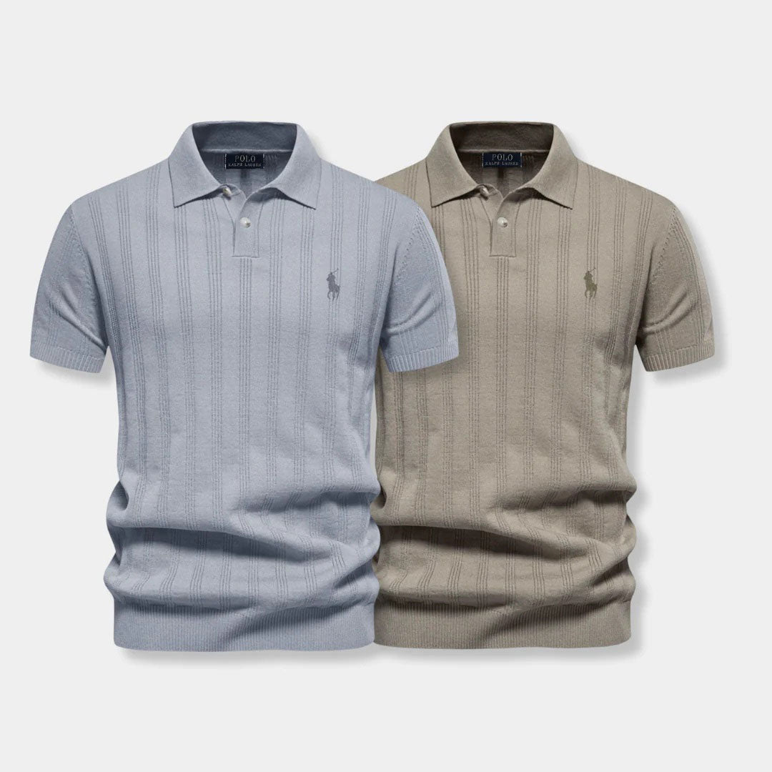 Polo en tricot structuré – Ligne professionnelle par R&L (lot de 2)
