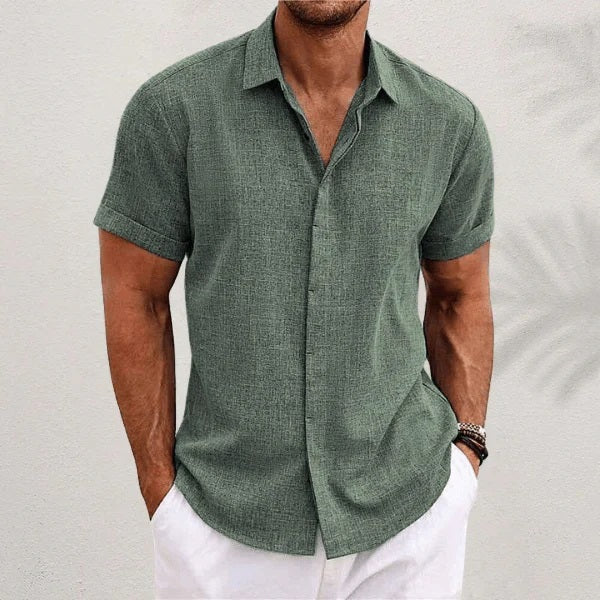 R&L | Chemise classique en lin et coton