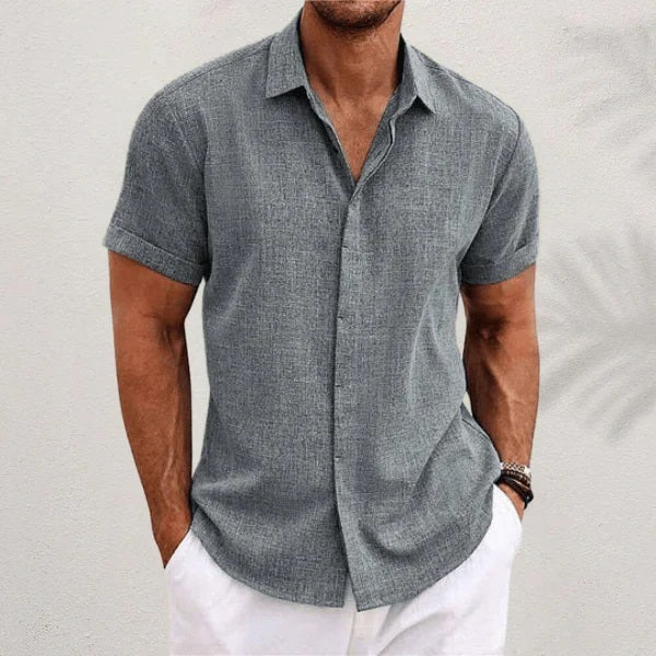 R&L | Chemise classique en lin et coton