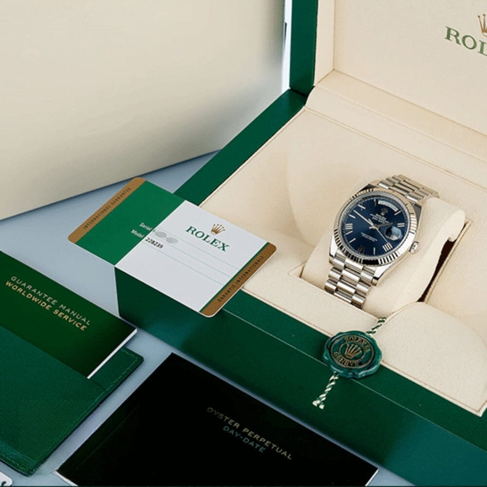 Day-Date 228239-0002 with a Blue Dial